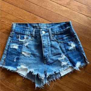 American Eagle Outfitters Women's Blue Denim Shorts